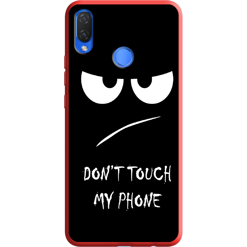 Чохол Boxface Huawei P Smart Plus Don't Touch my Phone Червоний силікон  (34912-up535-36133)