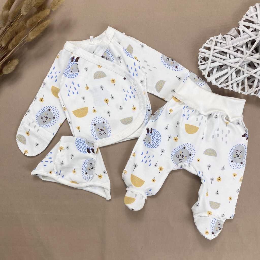 Комплект RoyalBaby Ежики в лесу интерлок р. 56 3 шт. (143770-19230)