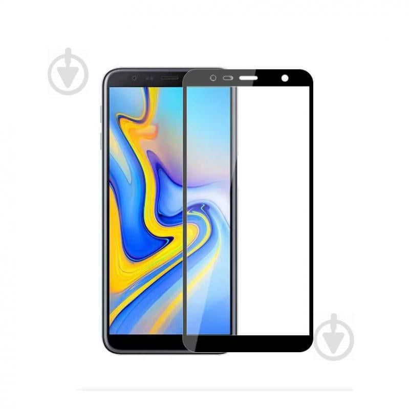 Защитное стекло Full Glue Full Screen Glass для Samsung Galaxy J4 Plus 2018/J415 Black (PG-000787)