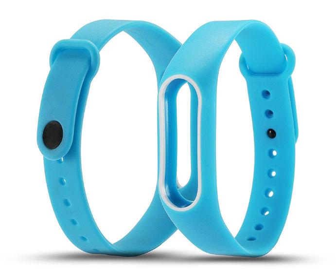 Силиконовый ремешок Primo для фитнес-браслета Xiaomi Mi Band 2 Blue/White (452665300) - фото 2