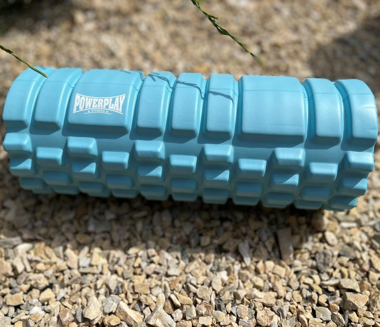Ролик масажний PowerPlay 4025 Massage Roller 33x15 см Синій (A-013234) - фото 5