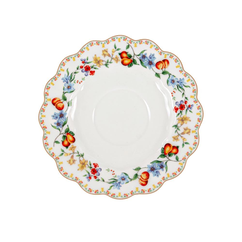 Чашка порцелянова з блюдцем Lefard Фрукти та квіти 250 мл (165-360) - фото 3 Чашка порцелянова з блюдцем Lefard Фрукти та квіти 250 мл (165-360) - фото 3