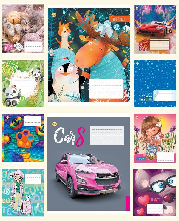 Зошити учнівські у лінійку Тетрада ТЕ22106 12ЛВ2 Мікс 12 арк. 25 шт. в уп. (MTT-146685) Зошити учнівські у лінійку Тетрада ТЕ22106 12ЛВ2 Мікс 12 арк. 25 шт. в уп. (MTT-146685)