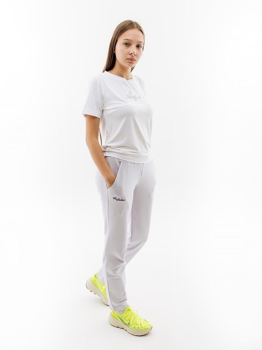 Штани жіночі AUSTRALIAN ESSENTIALS ELASTIC FLEECE PANTS 2XL Білий (7dLSDPA0003-465 2XL)