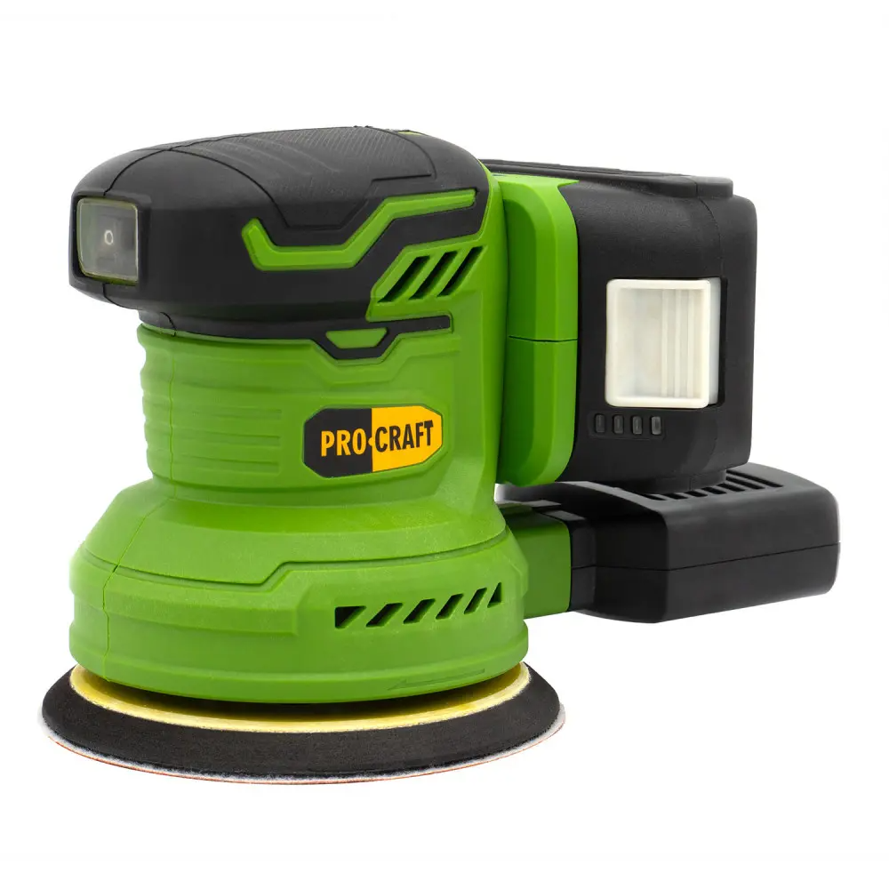 Шлифмашина эксцентриковая бесщеточная Аккумуляторная ProCraft PX20BL без аккумулятора и без зарядного устройств - фото 6 Шлифмашина эксцентриковая бесщеточная Аккумуляторная ProCraft PX20BL без аккумулятора и без зарядного устройств - фото 6