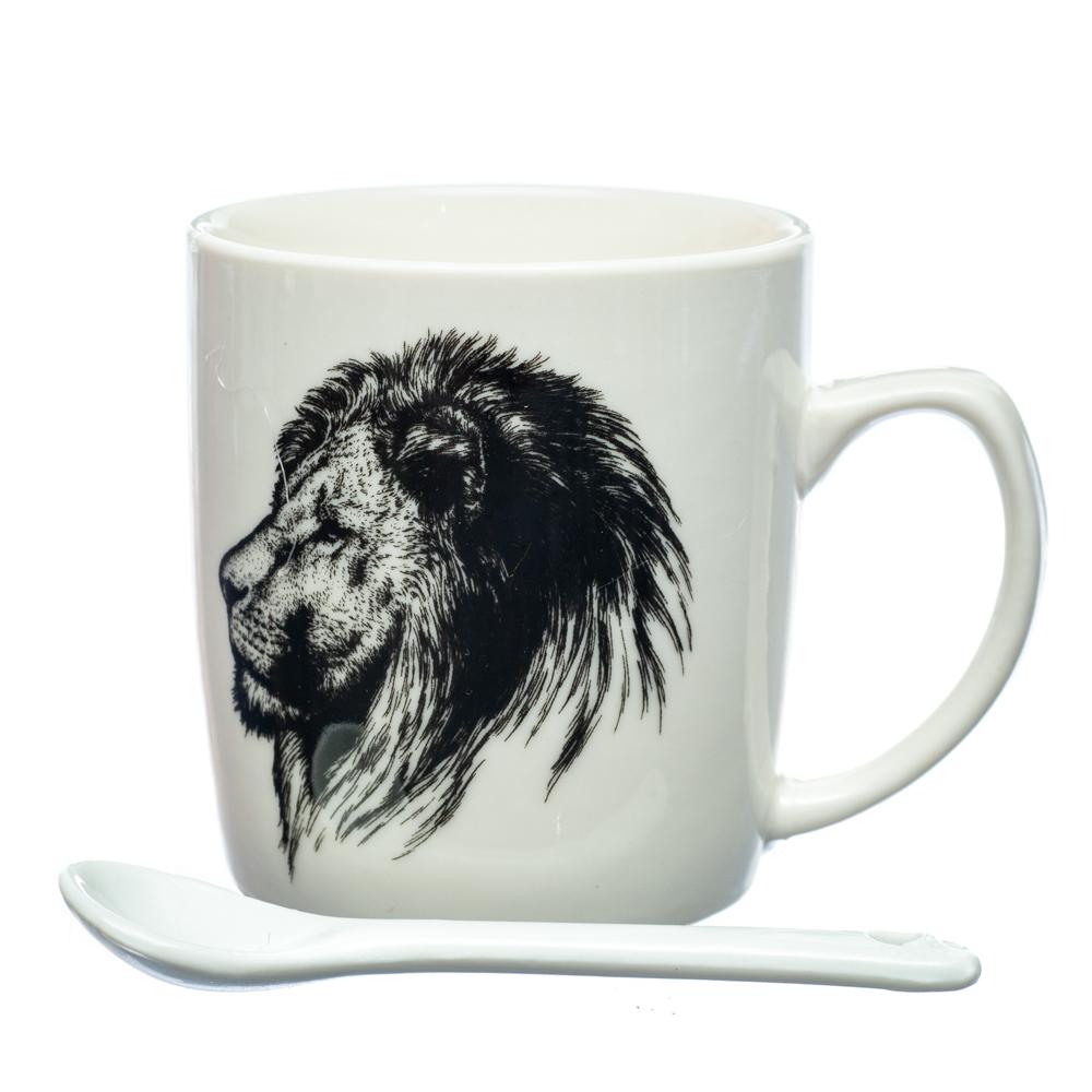 Керамическая чашка Elisey Wild Лев 200 мл (8804-007)