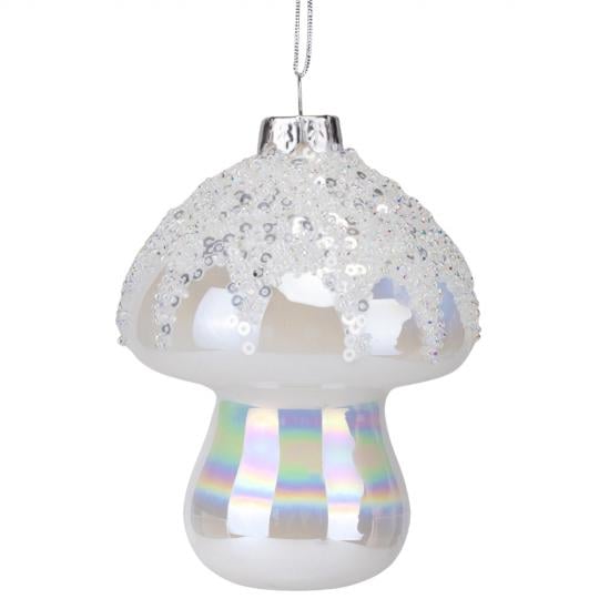 Елочная игрушка гриб 12 см (6029-001)