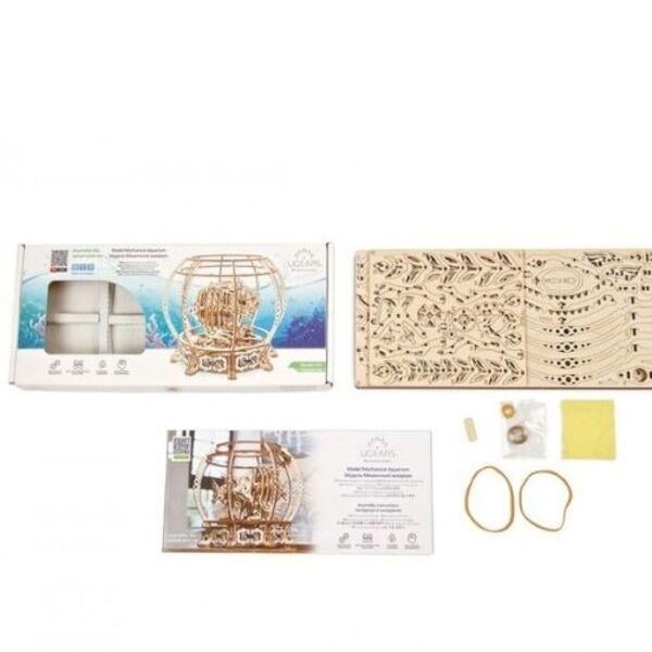 Механический 3D пазл UGEARS «Механический аквариум» - фото 4 Механический 3D пазл UGEARS «Механический аквариум» - фото 4