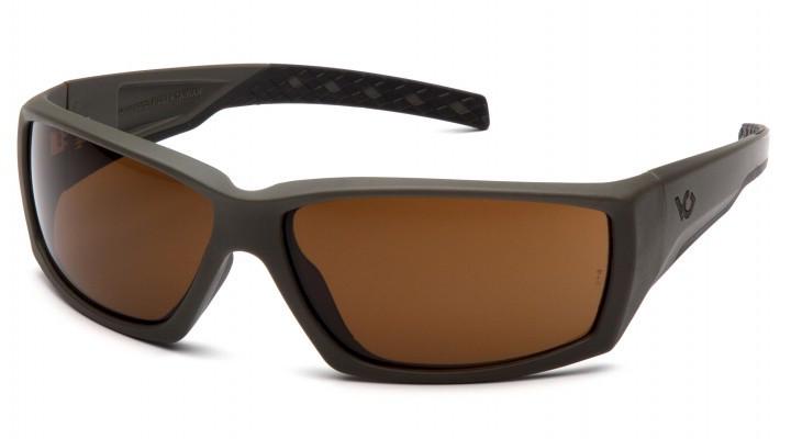 Очки защитные открытые Venture Gear Tactical OVERWATCH Green Bronze Коричневый