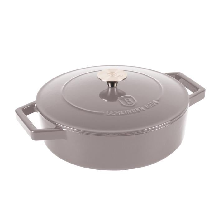 Кастрюля чугунная Berlinger Haus Taupe Collection с двухслойным эмалевым покрытием для любых плит и духовки 26х7,5 см 2,57 л (2529782658) Кастрюля чугунная Berlinger Haus Taupe Collection с двухслойным эмалевым покрытием для любых плит и духовки 26х7,5 см 2,57 л (2529782658)