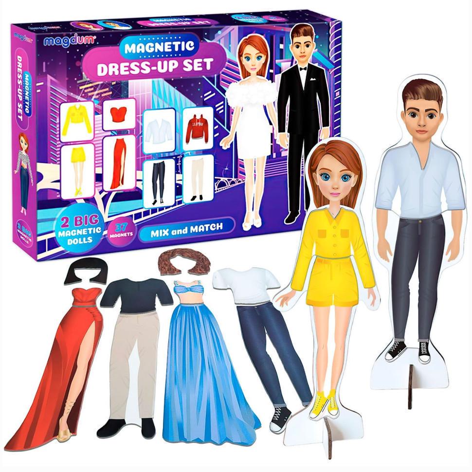 Дитяча настільна гра Fashion story ML4032-08 EN магнітна 2 ляльки/37 аксесуарів (26122818)