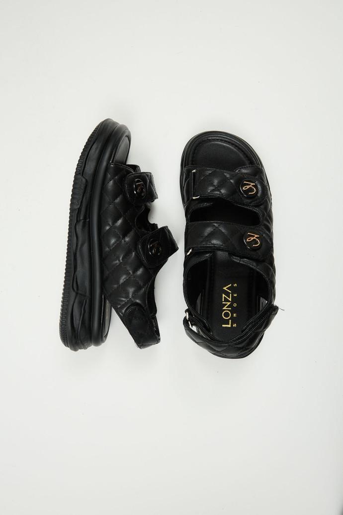 Сандалии женские LONZA на платформе р. 40 Черный (198737) - фото 5