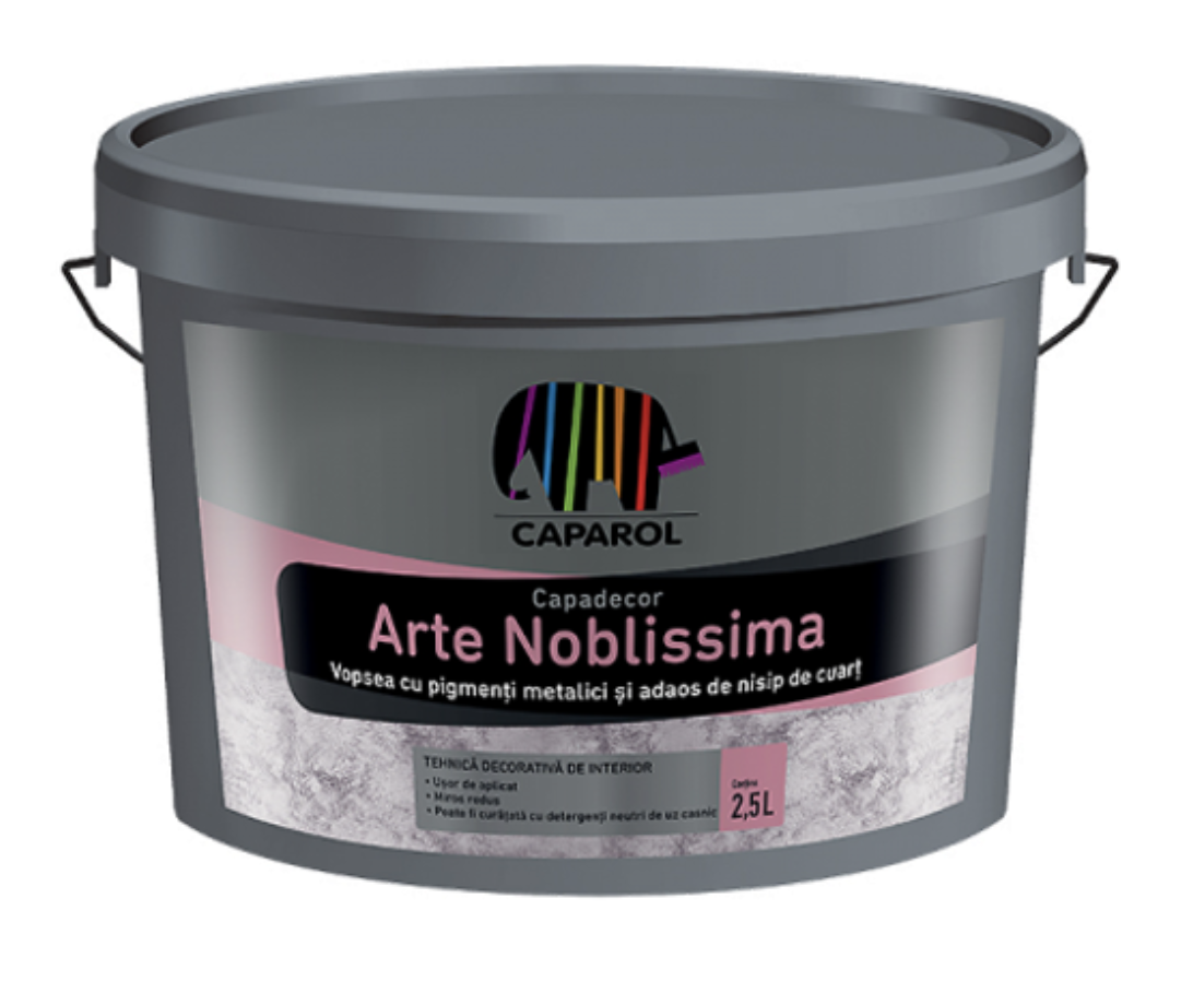 Фарба шовковисто-глянсова декоративна з металевим блиском Caparol Capadecor Arte Noblissima 2,5 л (2700024096)
