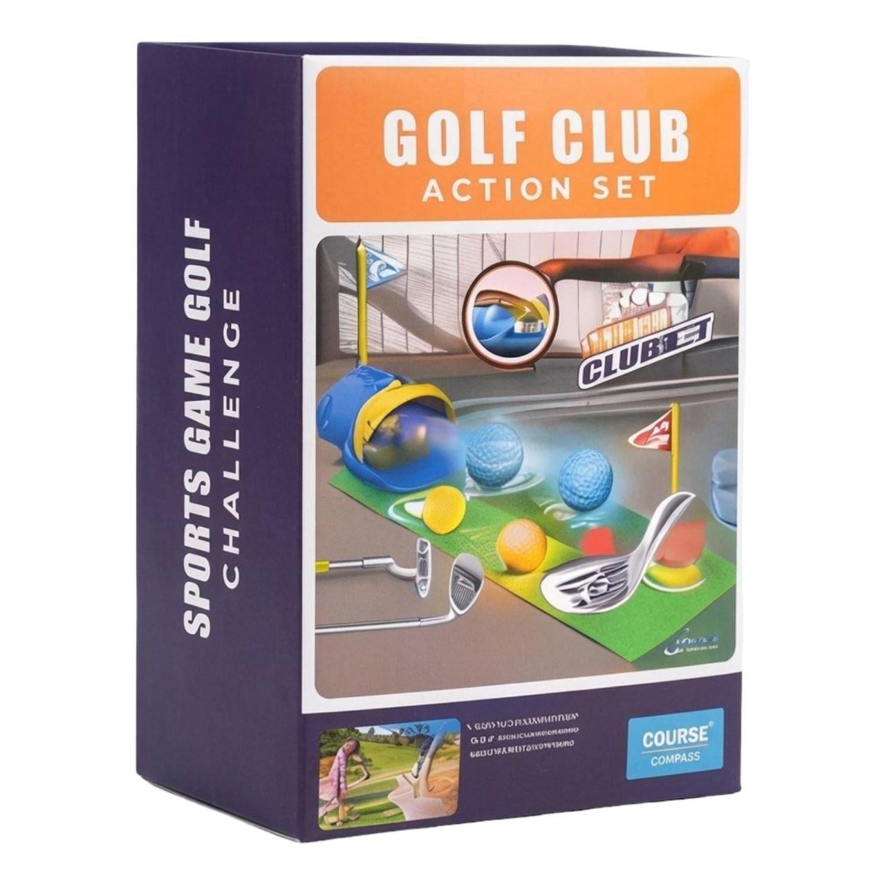 Гольф-набор детский 0173/МК с автоматической подачей/светящимися мячами (31267193)