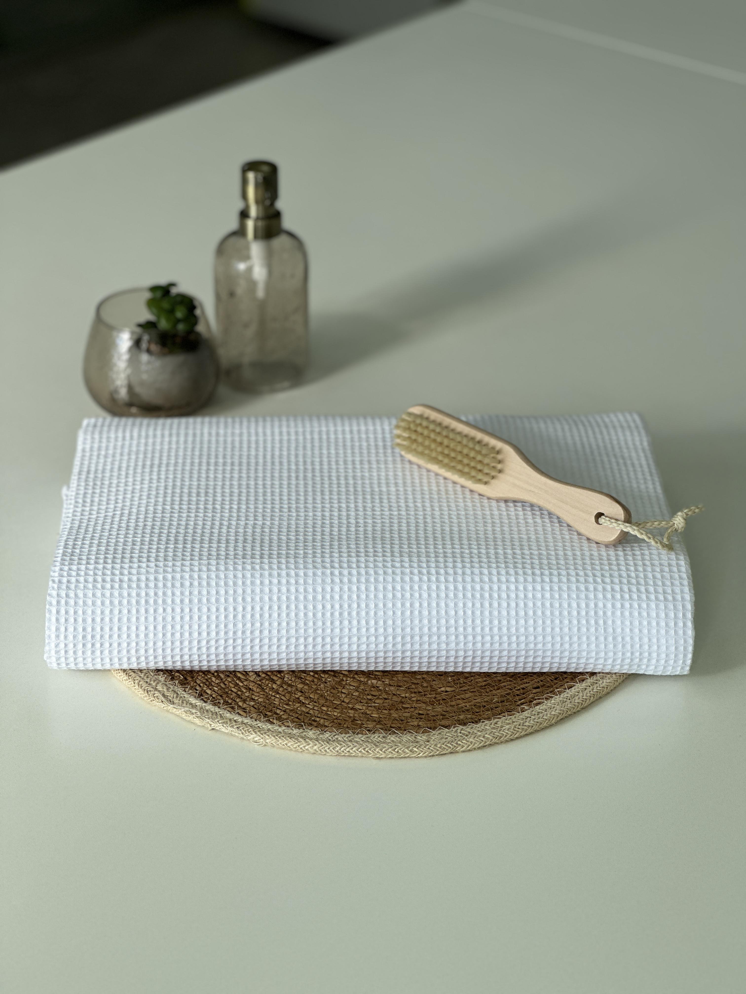 Полотенце вафельное 100х150 см хлопок 220 г/м2 Белый (14197189)