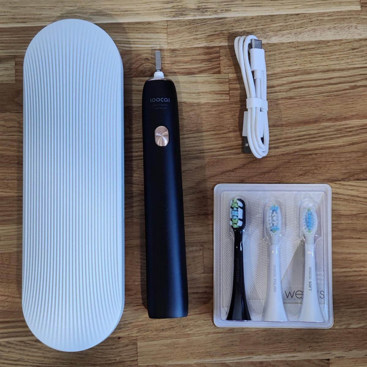 Щетка звуковая Soocas X3U Gift Box Global с фуляром Черный (2261) - фото 2 Щетка звуковая Soocas X3U Gift Box Global с фуляром Черный (2261) - фото 2