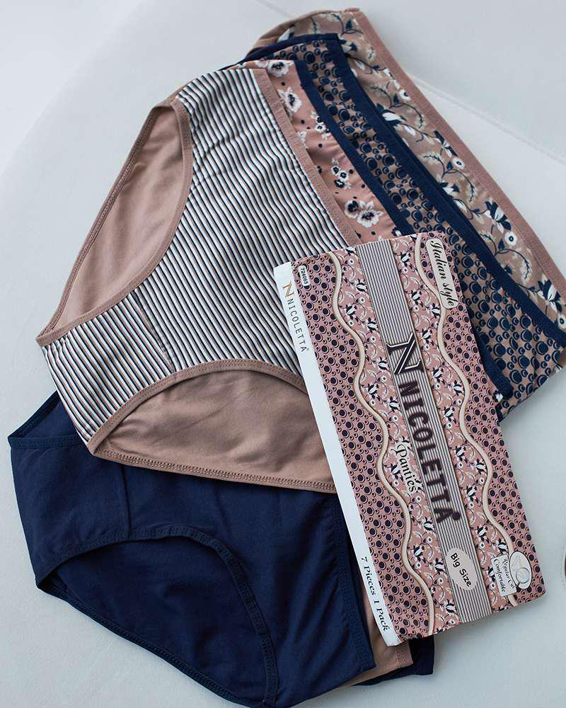 Набор женских трусиков неделек батал 2XL 7 шт. (724065)