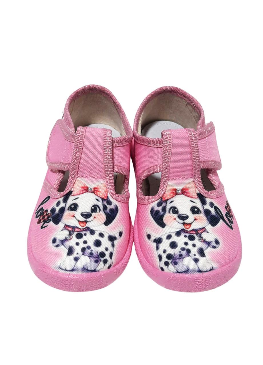Тапочки для дівчаток Waldi 360-702/22 на липучках р. 22 Рожевий