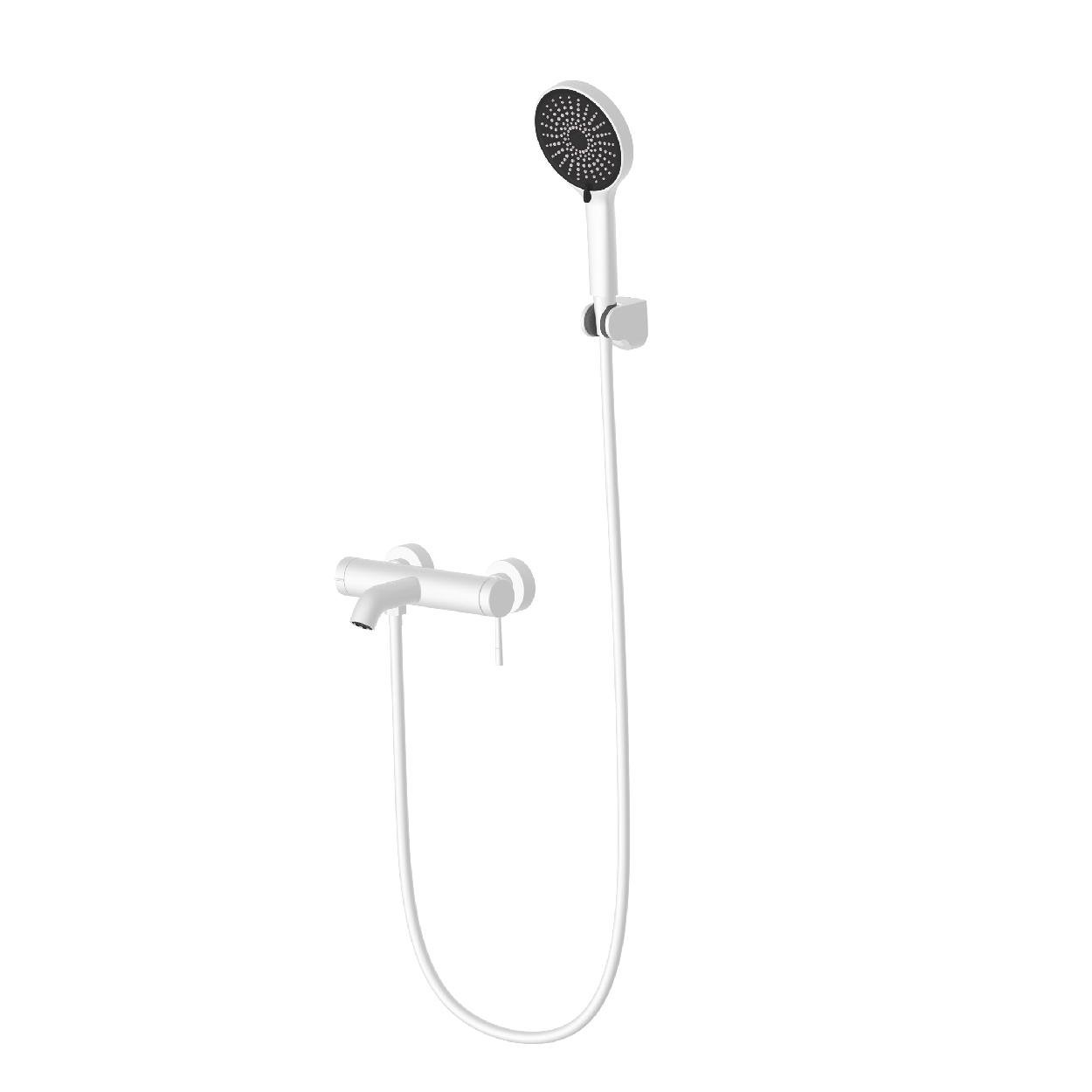 Смеситель для ванны в комплекте FADO Lira Белый матовый (FD-MIX0702W)