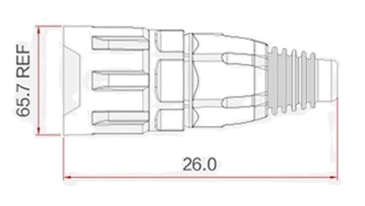 Разъем герметичный вилка RJ45 IP67 (YT-RJ45-CPE-29-001) - фото 8 Разъем герметичный вилка RJ45 IP67 (YT-RJ45-CPE-29-001) - фото 8