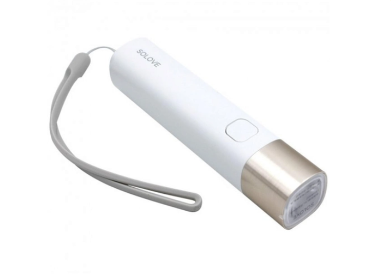 Ліхтар Solove X3s Type-C Portable Flashlight PowerBank 3000 mAh White Ліхтар Solove X3s Type-C Portable Flashlight PowerBank 3000 mAh White