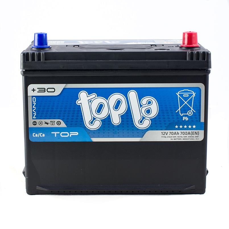 Акумулятор Topla TOP Energy Japan 70 Ah/12 V - + (118870 / 57029SMF) - фото 1