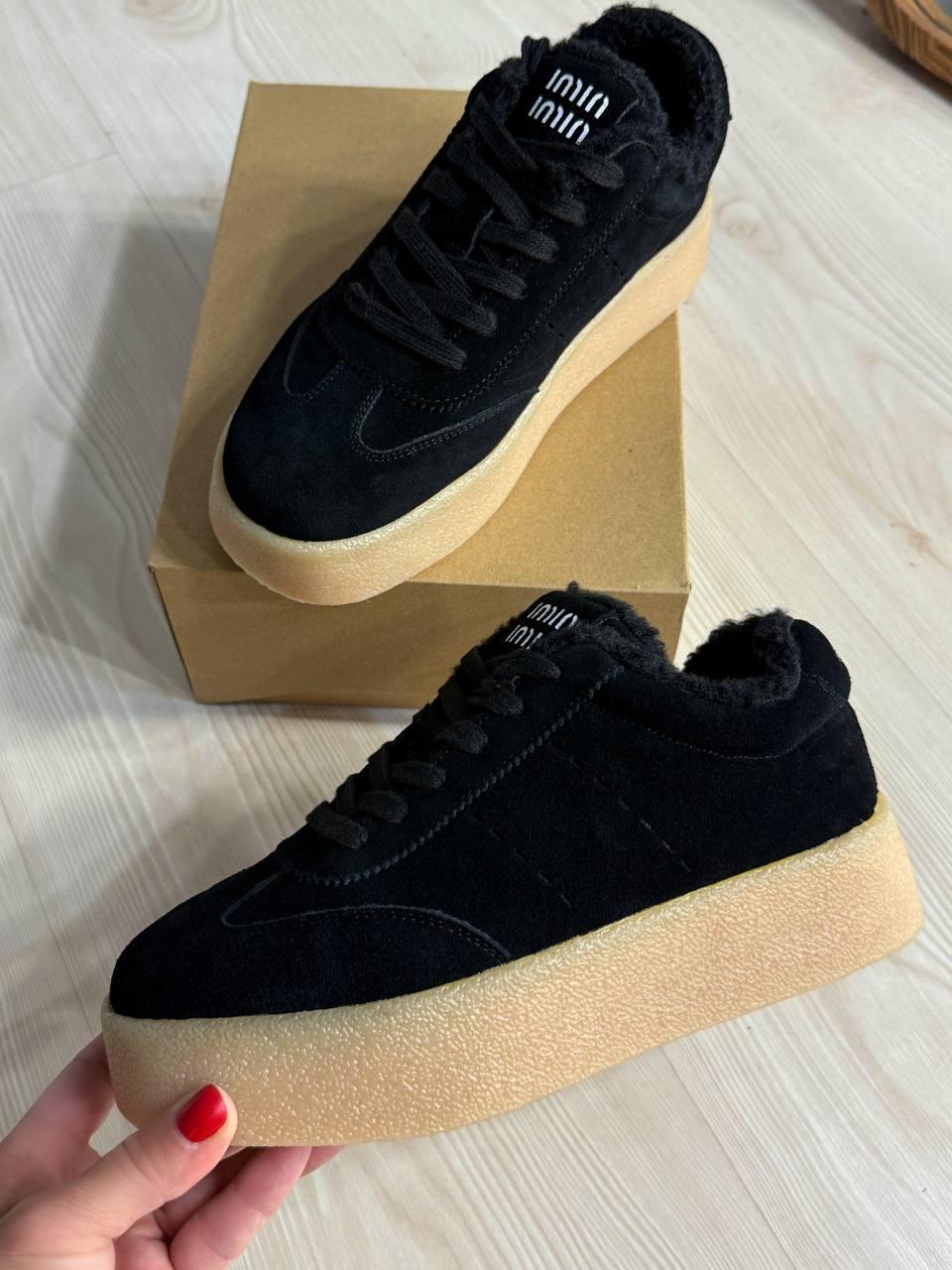 Кеди жіночі Hengji 633-1 утеплені замшеві на хутрі р. 37 Чорний (5393) - фото 2 Кеди жіночі Hengji 633-1 утеплені замшеві на хутрі р. 37 Чорний (5393) - фото 2