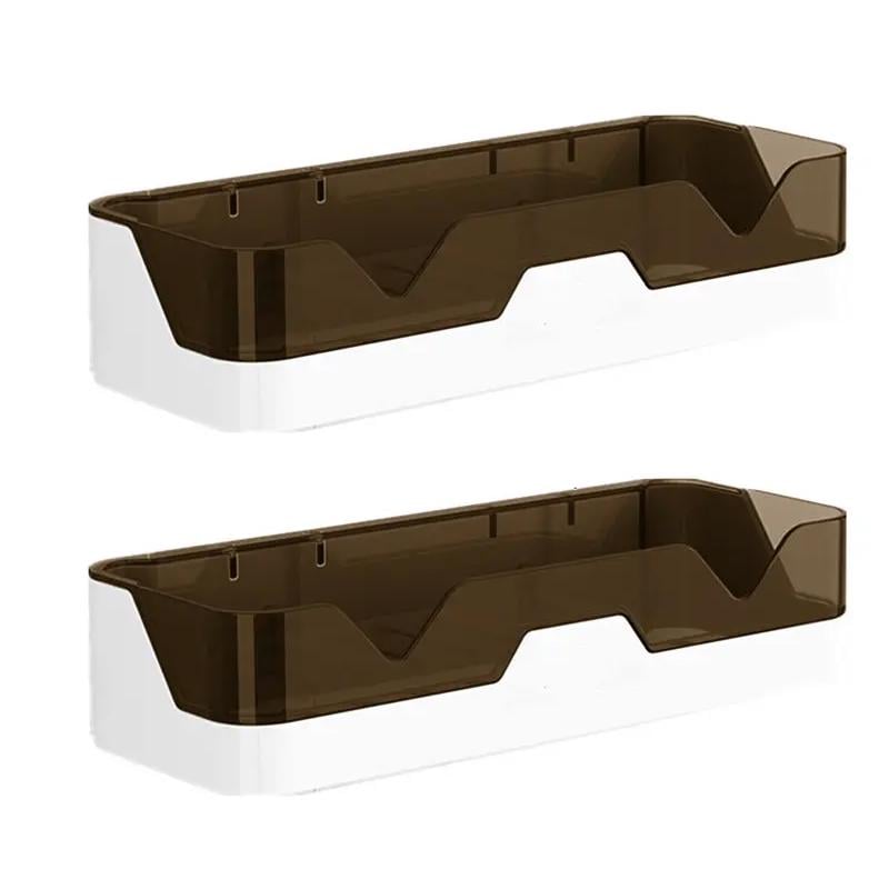Полиці у ванну пластикові 2 шт. Коричневий (XN-318-b)