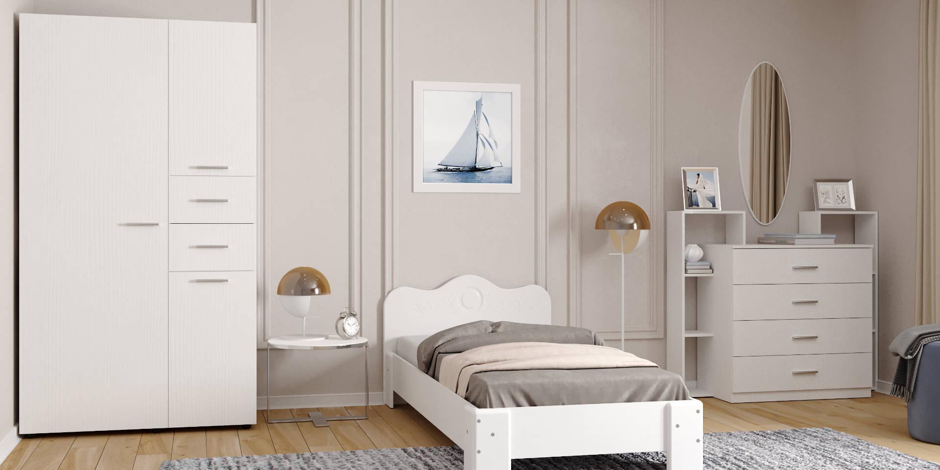 Комод Компаніт 4-2 130х47х110 см Горіх екко - фото 4 Комод Компаніт 4-2 130х47х110 см Горіх екко - фото 4