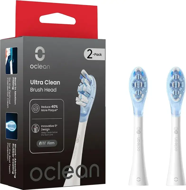 Насадка для зубной щетки Oclean Ultra White Clean UC03 2 шт. White Насадка для зубной щетки Oclean Ultra White Clean UC03 2 шт. White