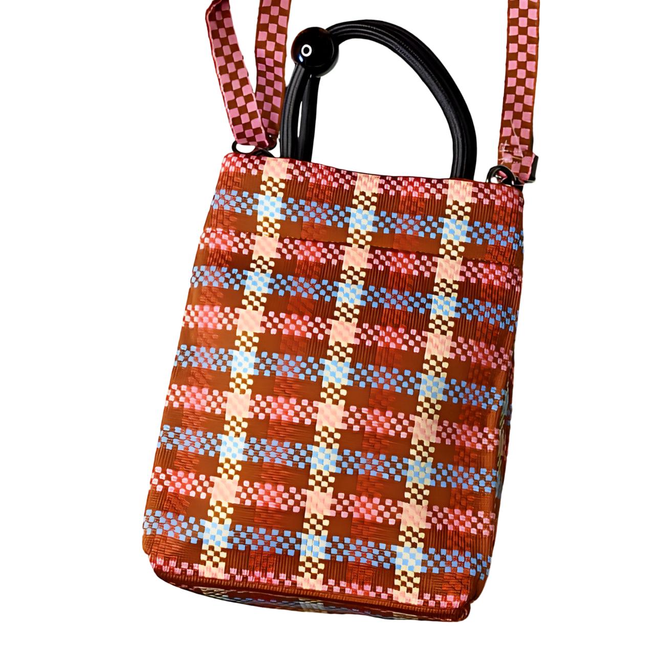 Мини-сумка текстильная Коричневый (25-552) Мини-сумка текстильная Коричневый (25-552)