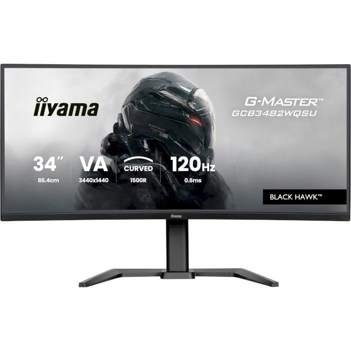 Монитор игровой изогнутый Iiyama G-Master GCB3482WQSU-B1 Black Hawk Black (32163703)