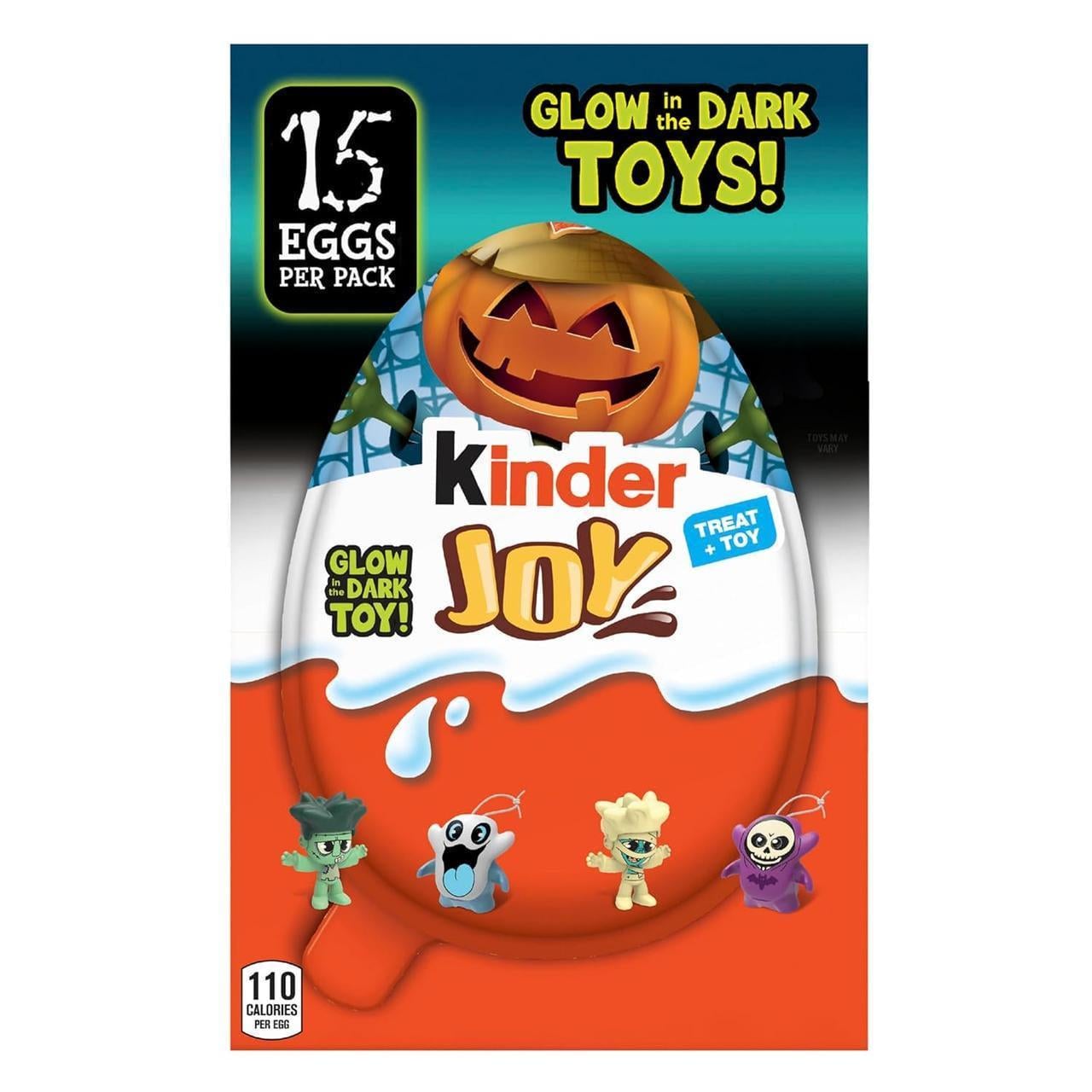 Набір шоколадних яєць Kinder Joy Halloween Party Fun Egg 12 шт. х 20 г (2354780273)