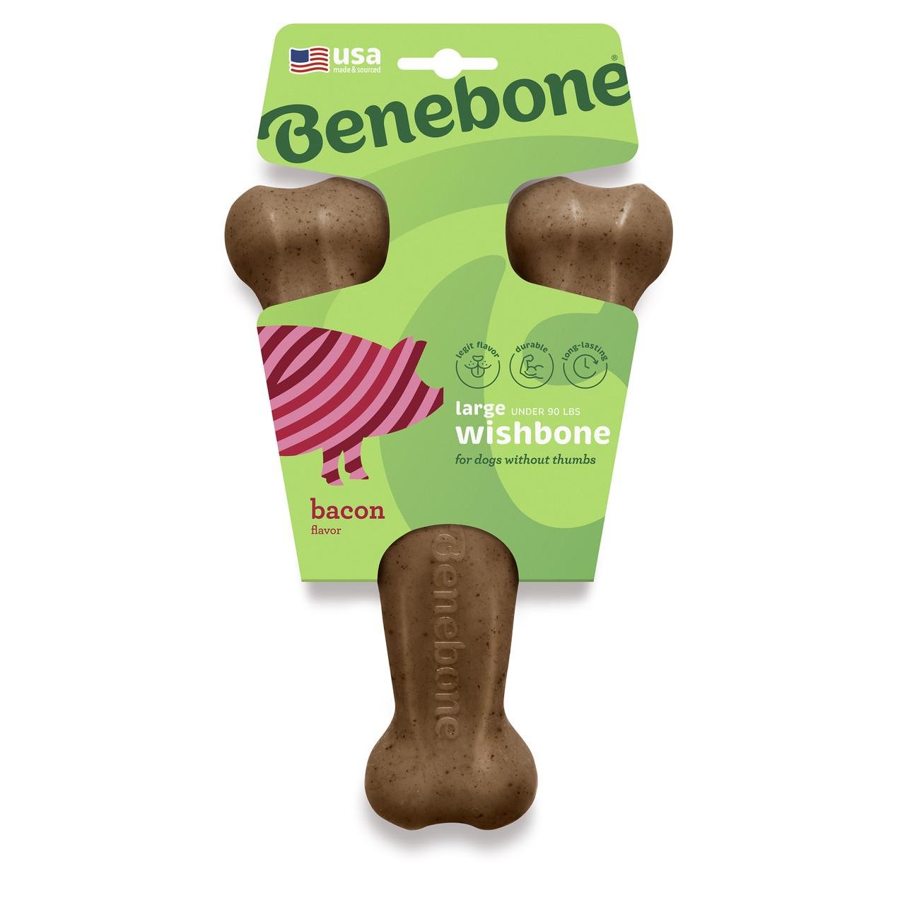 Іграшка для собак Benebone Wishbone Bacon Важіль зі смаком бекону L до 40 кг (870400) - фото 2 Іграшка для собак Benebone Wishbone Bacon Важіль зі смаком бекону L до 40 кг (870400) - фото 2