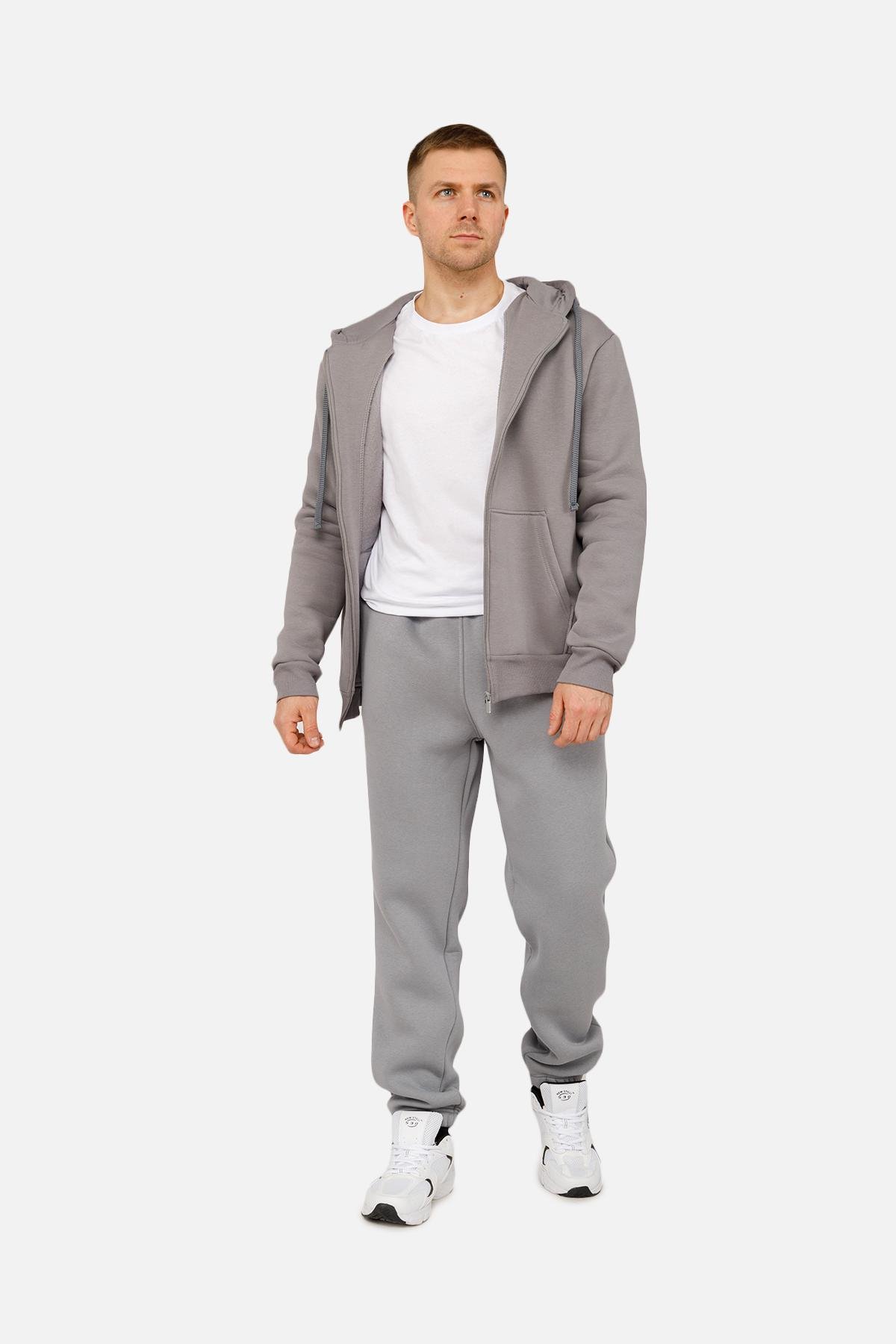 Толстовка чоловіча на блискавці ЦБ-00254630 р. 46 Світло-сірий (SKT001005008) - фото 2 Толстовка чоловіча на блискавці ЦБ-00254630 р. 46 Світло-сірий (SKT001005008) - фото 2