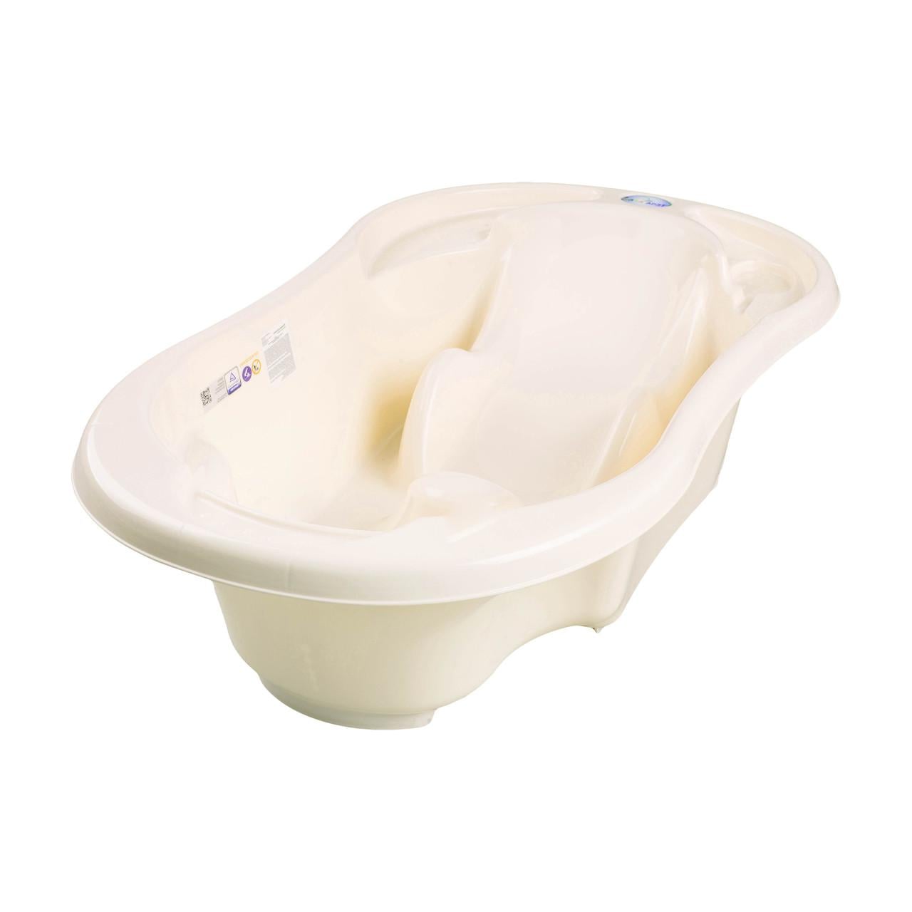 Ванночка Tega Baby Комфорт 2в1 анатомическая Желтый (5902963011961 TG-011-102)