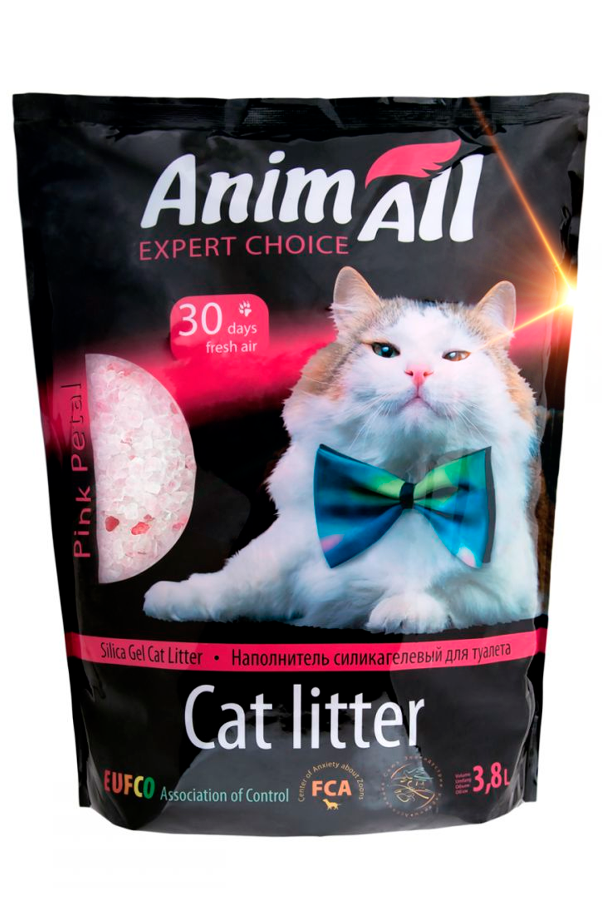 Наповнювач для котів AnimAll Petal силикагелевий 3,8 л Pink (345211669)