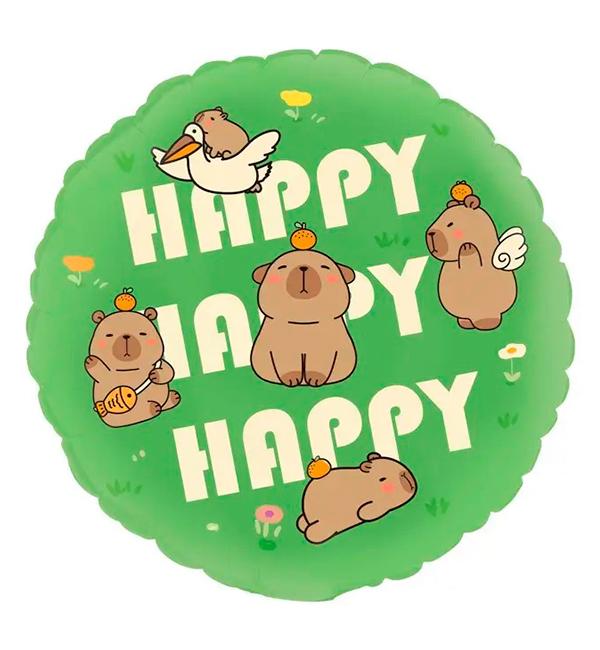 Воздушный шарик Капибары 45 см (10746) Воздушный шарик Капибары 45 см (10746)