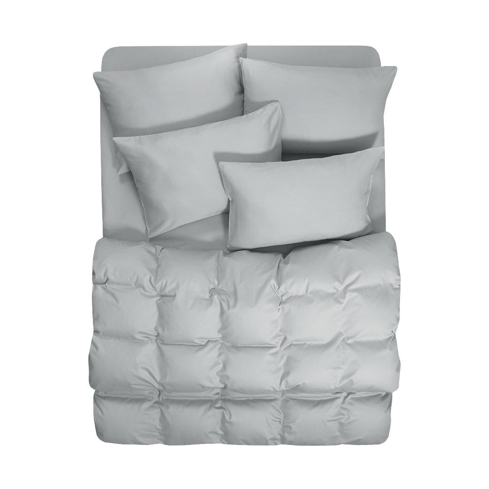 Комплект постільної білизни Lotus Готель Класик сатин сімейний Сірий (27577)