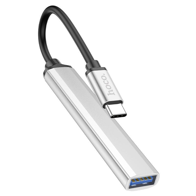 USB-хаб адаптер Hoco HB26 Type-C 4в1 Type-3 USB 3,0+USB2,0 - Белый (87562839529)