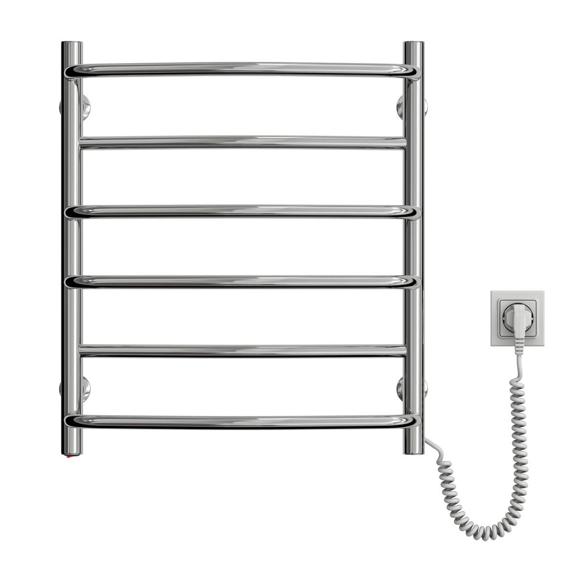 Полотенцесушитель электрический NAVIN Омега шнур справа 530х600 мм Хром (1600)