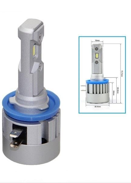 Автомобільна лампа Qline Alpha LED H11B 6000K (9965) 2 шт. - фото 3