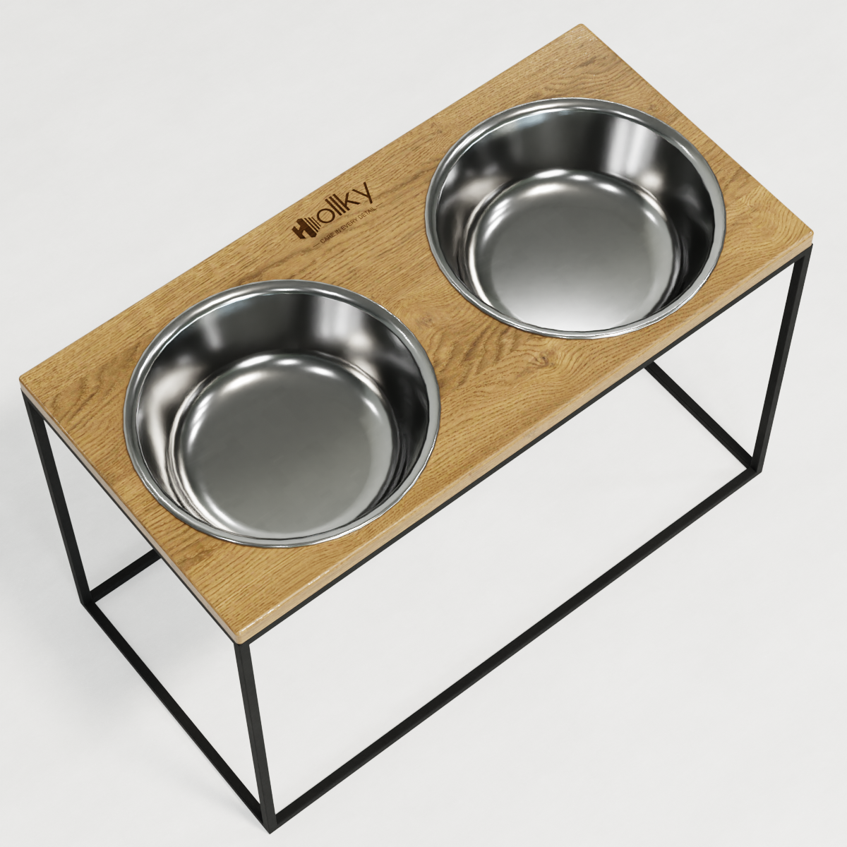 Миски на подставке для очень больших собак Hollky Base XXL40 2х2,8 л (BXXL40-643240-BLNT) - фото 5 Миски на подставке для очень больших собак Hollky Base XXL40 2х2,8 л (BXXL40-643240-BLNT) - фото 5