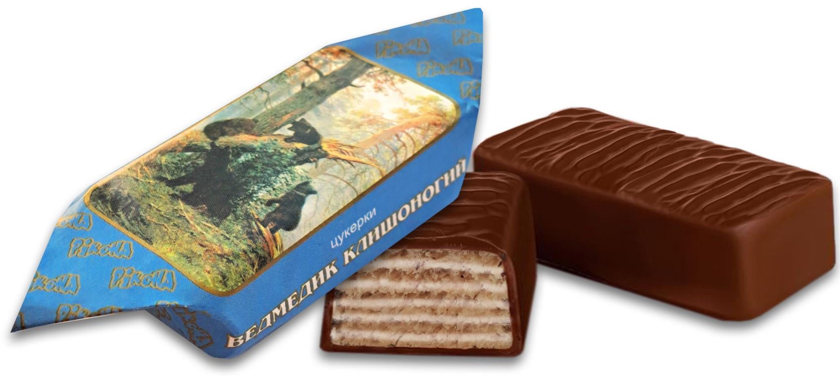 Цукерки вафельні Ріконд Ведмедик клишоногий 2,5 кг (28644)