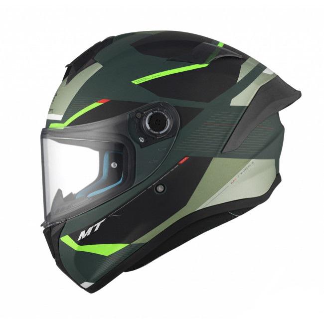 Мотошлем MT HELMETS Targo S KAY C6 S Black/Green (32174) - фото 2