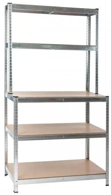 Стелаж збірний металевий Mirpol 100x30/60x180 см полиці 5 шт. навантаження 750 кг Чорний (MIR-RMP-N150) Стелаж збірний металевий Mirpol 100x30/60x180 см полиці 5 шт. навантаження 750 кг Чорний (MIR-RMP-N150)