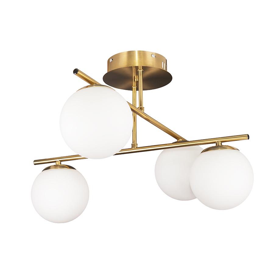 Люстра молекула потолочная Levistella 7529801-4 BRZ/WH бронзовый плафон Белый
