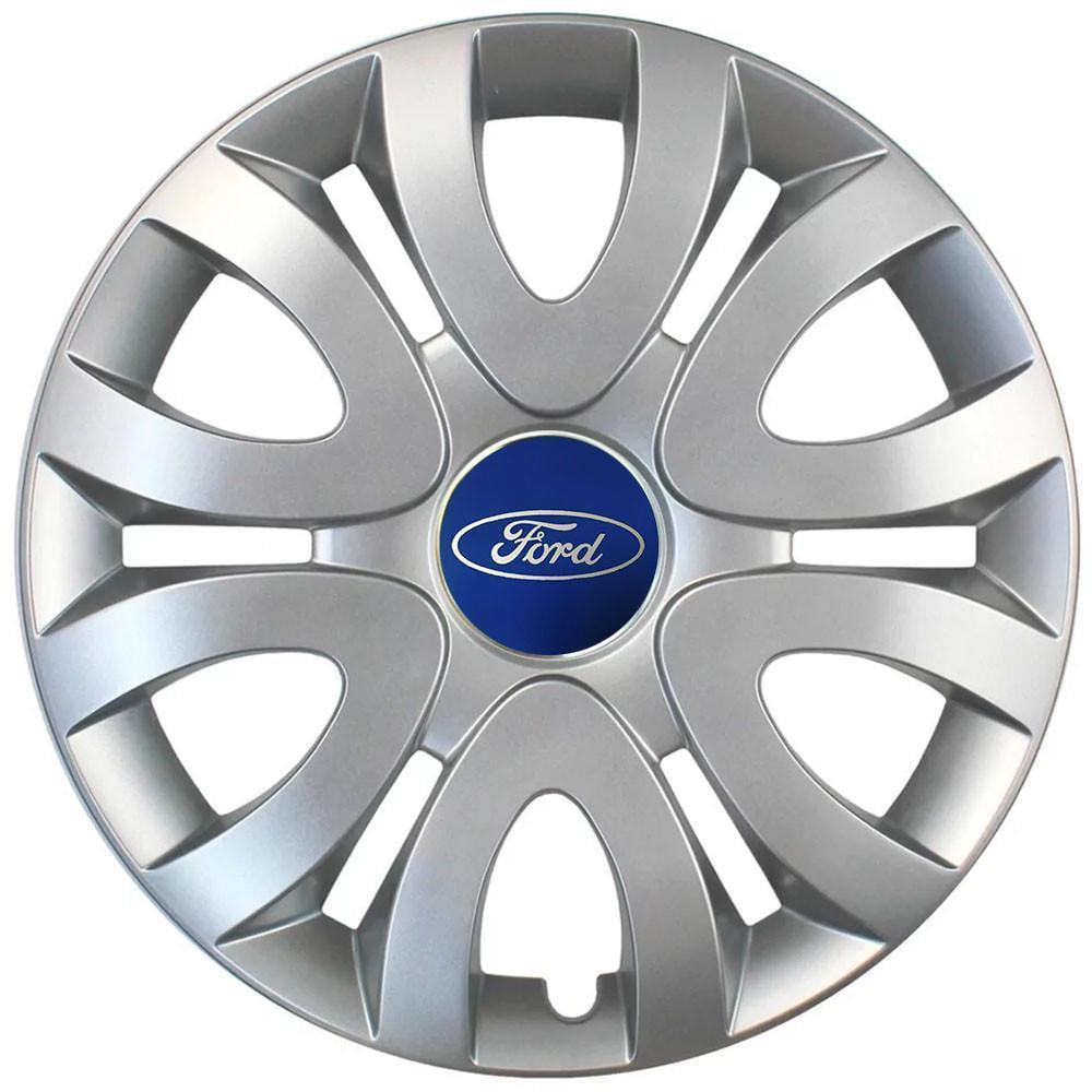 Колпаки SJS 330 с логотипом Ford R15 4 шт. Серебристый