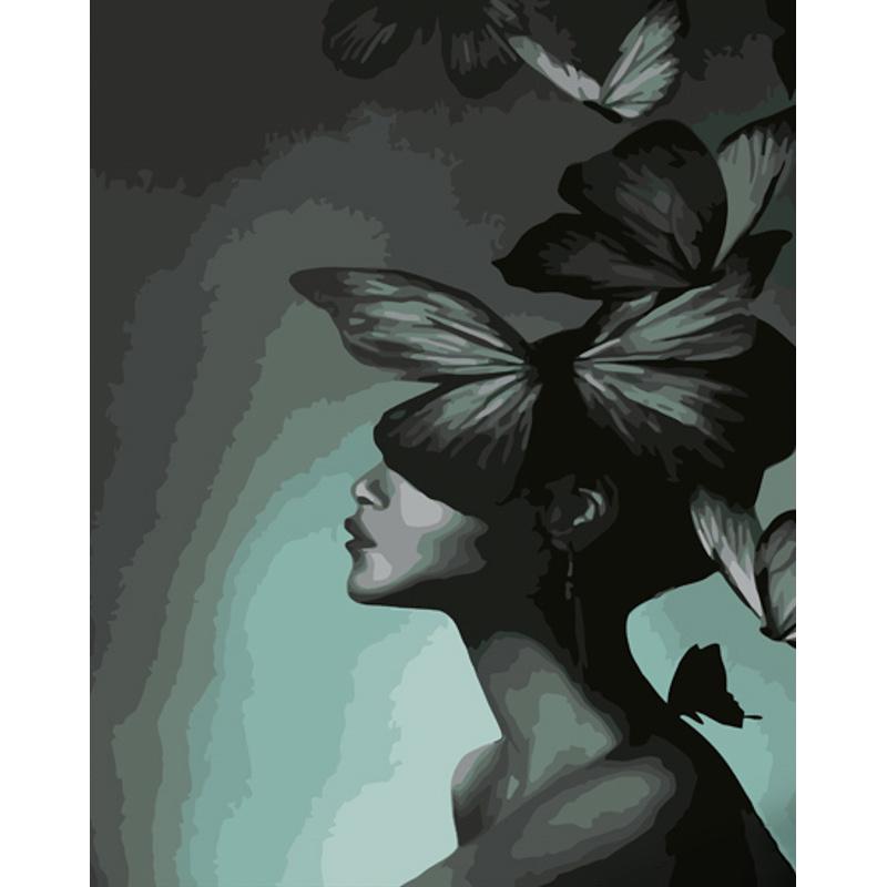 Картина по номерам Strateg Премиум Мнения-бабочки 40х50 см (GS1039)