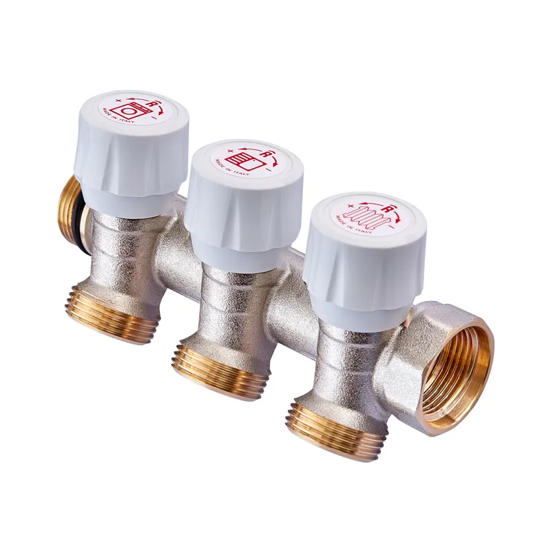 Колектор із регульованими вентилями Roho R809-03 3/4"x3/4" EK (RO0250)